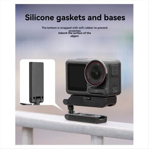 Universal Magnetic Expansion Bracket for Action Cameras - 360 Adjustable with Quick Release Mount, Foldable Design 1