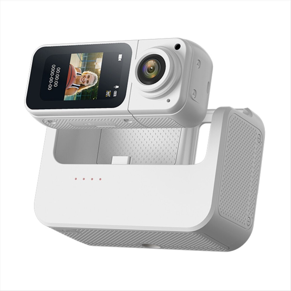 2.7K Thumb Camera Wifi Action 180 Rotate Sport Cam Dv Cycling Recorder Camcorder With Charging Case White 4852710049208