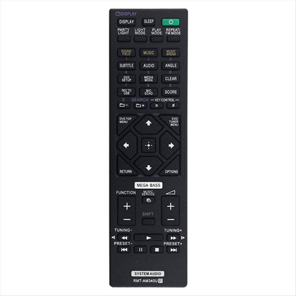 Replace -Am340u Remote Control For Mhc-V02 Mhc-V11 Mhc-V77w Mhc-V90w Sa-V90w Mhc-V90dw Home Audio Stereo System 4852710099401