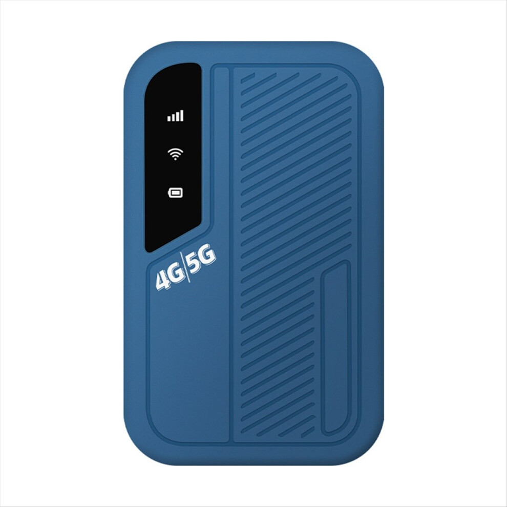 4G 5G Mobile Hotspot Travel Wifi Sim Slot 300Mbps Stable Connection Supports 10 Devices Eurasian Blue 4852710045736