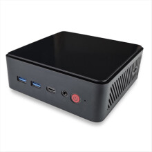 N100 Mini-Computer, kleiner Host-PC, Cloud-Terminal, Spiele, Büro, Dual-Netzwerk 2,5G 8+128+WLAN, EU-Stecker
