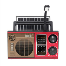 Solarbetriebenes UKW/MW/SW-Außenradio mit Vollband-Notfallempfänger, hoher Empfindlichkeit, LED-Anzeige und Bluetooth-Lautsprecher