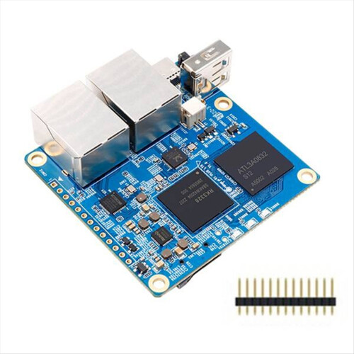 For R1 Plus Development Board with Shell 1GB RAM Rockchip Supports Android9//Debian/OpenWRT OS EU 2