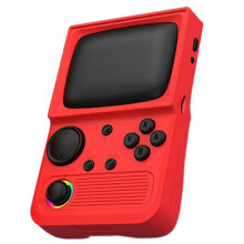 R36T Retro-Handheld-Spielkonsole mit über 18.000 Spielen, 3,5-Zoll-IPS-HD-Bildschirm, tragbar, rot