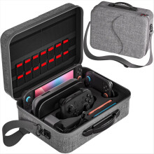 Tasche für 2 Spielkonsolen, Gamepad-Controller-Zubehör, Hartschalenkoffer, Aufbewahrungskoffer, Reisekoffer, Tragetasche