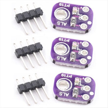 ALS-PT19 Analoges Lichtsensormodul, Breakout-Board mit hohem Dynamikbereich, 2,5 V–5,5 V, UV, 3 Stück