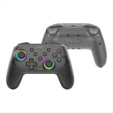 S80 Kabelloser Bluetooth-Controller für Switch2/Switch/Lite/OLED RGB-Beleuchtung 6-+Vibration+Turbo Schwarz