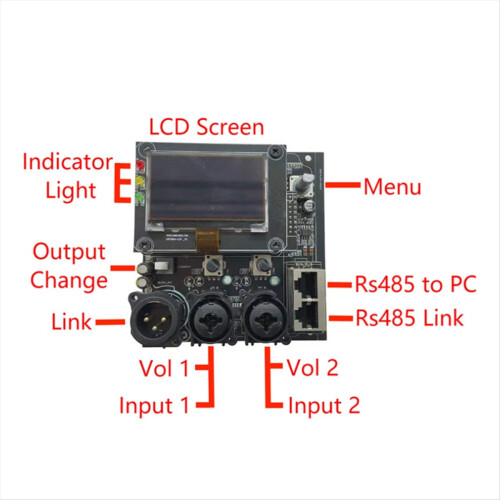 CQ380 Stage Professional Power Amplifier Digital Audio Processor for Sound Column Line Array 2