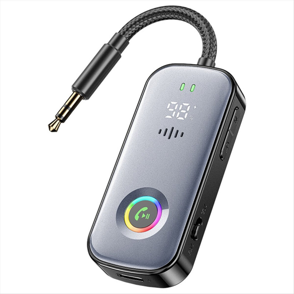 Photos - FM Transmitter Bluetooth Transmitter Receiver, Airplane V5.2 Adapter for Airplanes, , Gyms, Car/Home Stereo