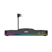 IINE Cooling Fan Switch 2 Dock Dual Lüfter mit RGB-Beleuchtung – Verbessertes System für Spielekonsole
