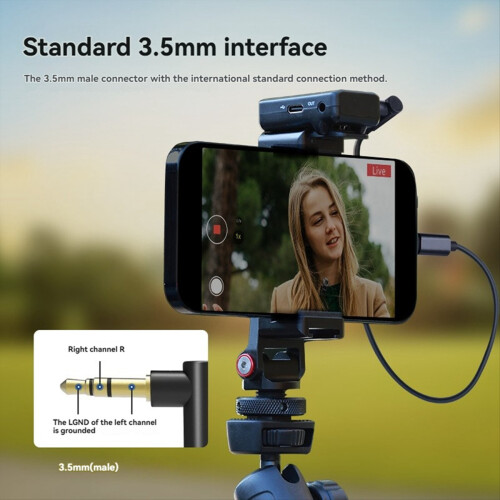 Audiokabel (Stecker auf 3,5-mm-TRS-USB-C + 3,5-mm-Klinke) für Android-PC-Mikrofon 2