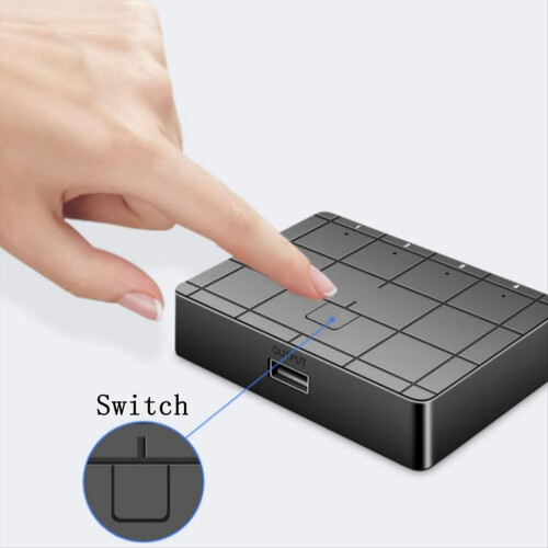 USB2.0 KVM Switch Bi Directional Interconvertible 4 Way Computer Host Laptop Shared USB Printer Scanner Box 1