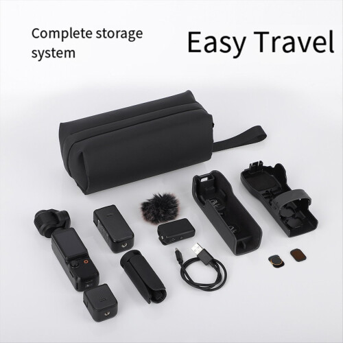 Protective Handbag for Pocket 3 Anti-Scratch Portable Storage Box Camera Accessories Organizer Black 2