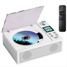 Portable Bluetooth Retro CD Clayer, Dual Speakers, Hifi Sound Quality, Supports USB/TF Card/FM Audio Speaker Player B