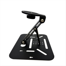 Universal Projector Bracket with 1/4 Inch Screw Desk, Ceiling and Wall Mount Adjustable Foldable Stand Black
