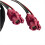 Violet HSD Code D Buchse auf Klinkenstecker 6-poliger Hochgeschwindigkeits-Datenübertragungskabelbaum LVDS-Kabel 3