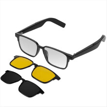 Übersetzungsbrille KI Intelligente Sonnenbrille Bluetooth-Audio-Kopfhörer 1 in 3 Paket