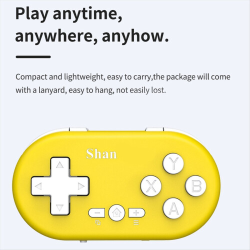 Mini-Spielcontroller, kabellos, tragbar, Bluetooth 5.0, für PC, Android und MacOS B 2
