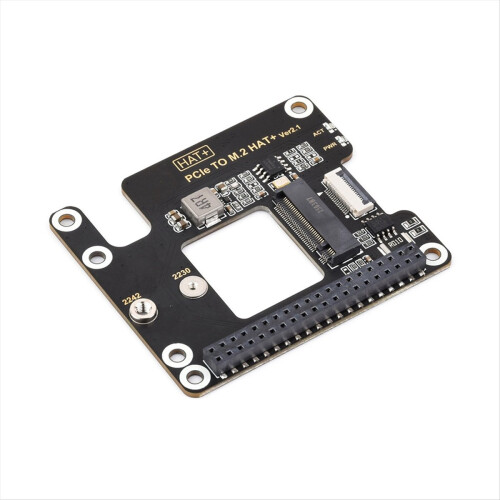PCIe to M.2 Adapter for 5, Supports NVMe Protocol Solid State Drive, HAT + Standard 1