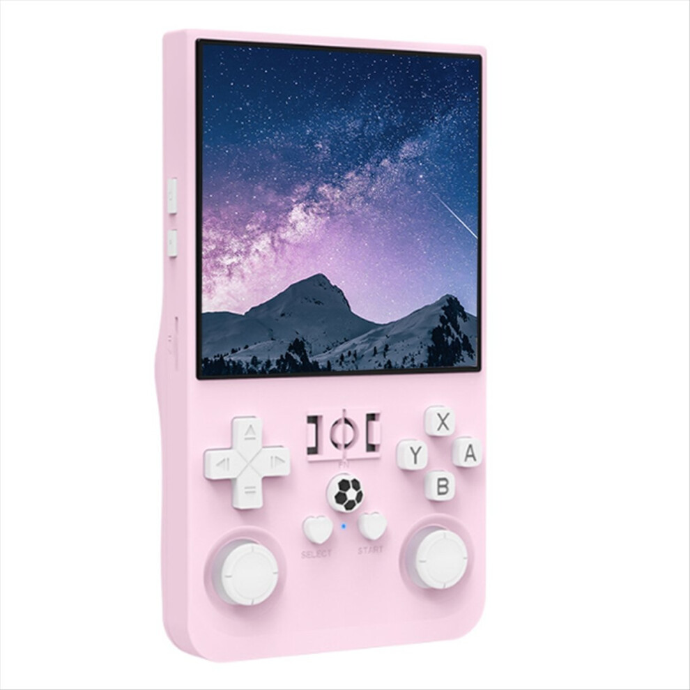 Exogio R36max Retro Game Console 128Gb 4.0 Inch Ips Screen Portable Handheld Video Player Preloaded Games Pink