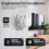 6PCS Speaker Wall Mount Bracket Enhanced Sound Space-Saving Rugged Small Wall-Mounted Accessory Audio Stands 4