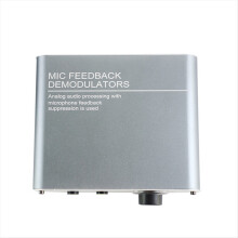4-Kanal-Mikrofon mit Rückkopplungsunterdrückung, Front-Stage-Effektgerät, Frequenzverschiebungs-Equalizer, grauer EU-Stecker