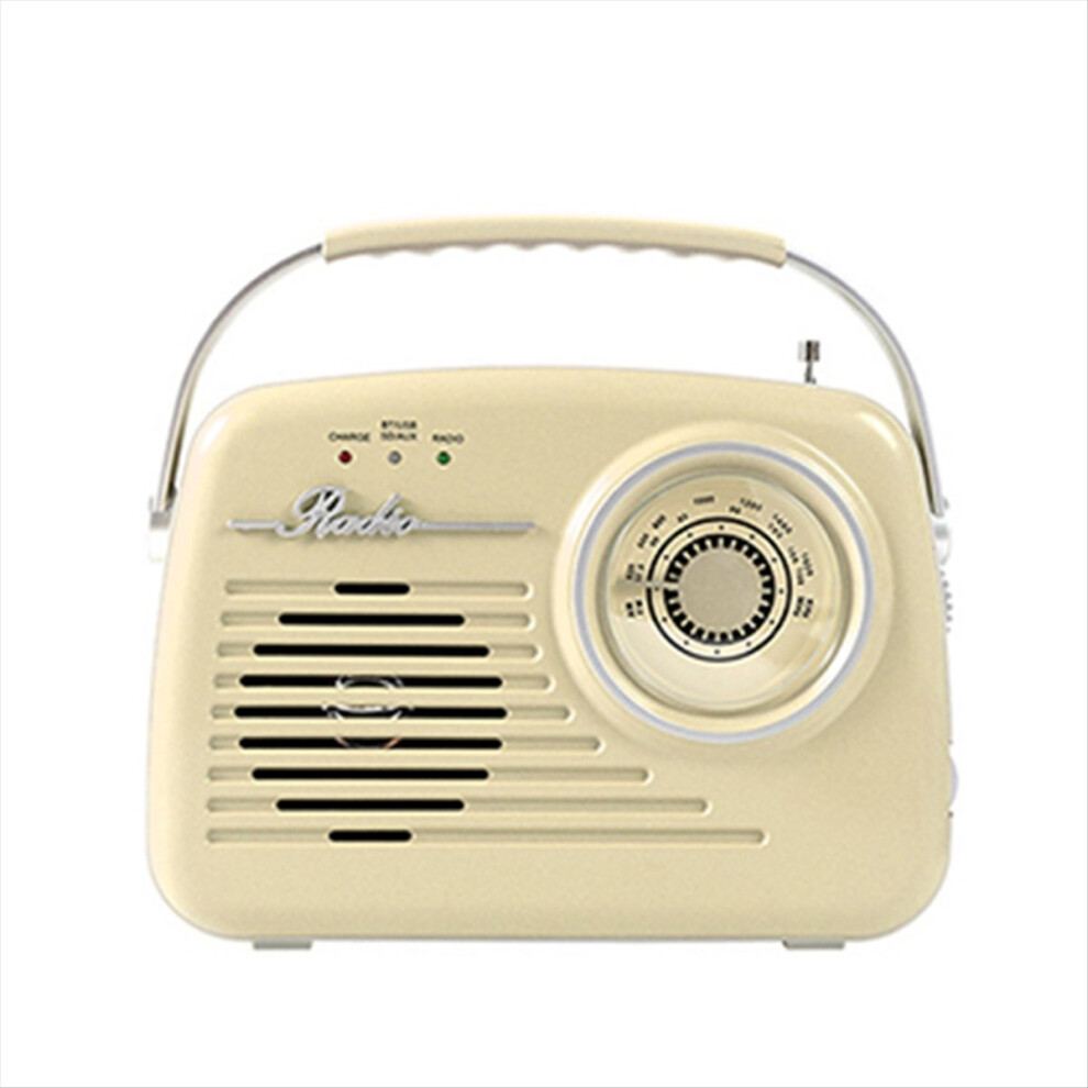 Photos - Radio / Clock Vintage Multifunctional Bluetooth Radio Retro Design with USB BT SD FM AUX Connectivity Ideal for Home and Office A