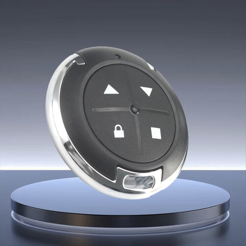 2Pcs 433MHz Copy Remote Control 4 Buttons Round Cloning Wireless Transmitter for Gate Garage Door Light Switch 1