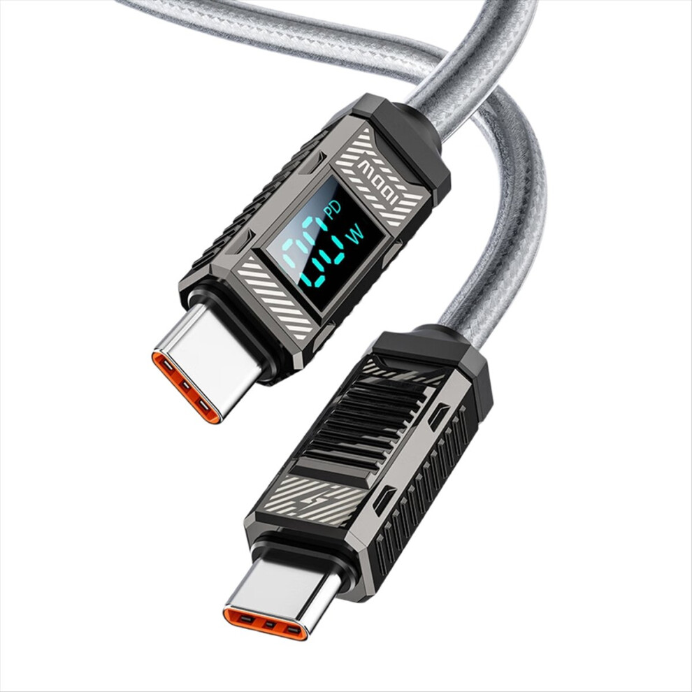 2M Type C To Cable 100W Display Mechanical Data Fast Charging Usb For A Black 4852710068261