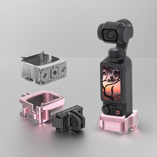 for Pocket 3 Quick Release Expansion Adapter 2-Way with Cold Shoe Frame Bracket 1/4 Screw Hole B 2
