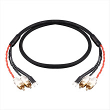 Fieberpegel-Singarm-Signalkabel Doppellotus mit Erdungsdraht sauerstofffreies Kupfer LP Plattenspieler-Audio
