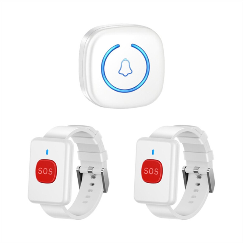 Exogio Wireless Watch Call Pager System Emergency Sos Button For Kids Elderly Patient Callsystem Uk Plug,A