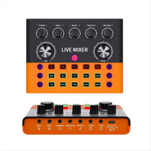 Professional Sound Card Live Mixer Streaming Broadcast Podcast Recording Studio Equipment Voice Changer