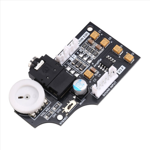 Dual Channel Volume Audio Board for Game Gear Using Capacitors, Max Double Black 1