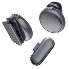 Lavalier Microphone Button Style Mini Light Weight Rechargeable Long Battery Life Intelligent Noise Reduction Mic B