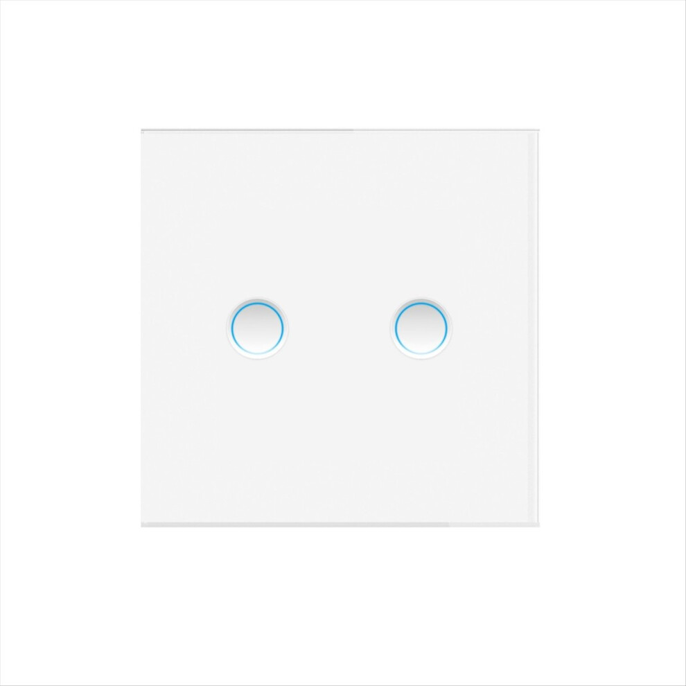 Tuya Matter Smart Switch 2 Gang Wall Touch Light Need Neutral For Voice Control 2-Way 4852710064881
