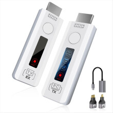 Wireless -Compatible Transmitter and Receiver: Plug & Play Portable Extender Kit Support 2.4/5G, 4K Decode