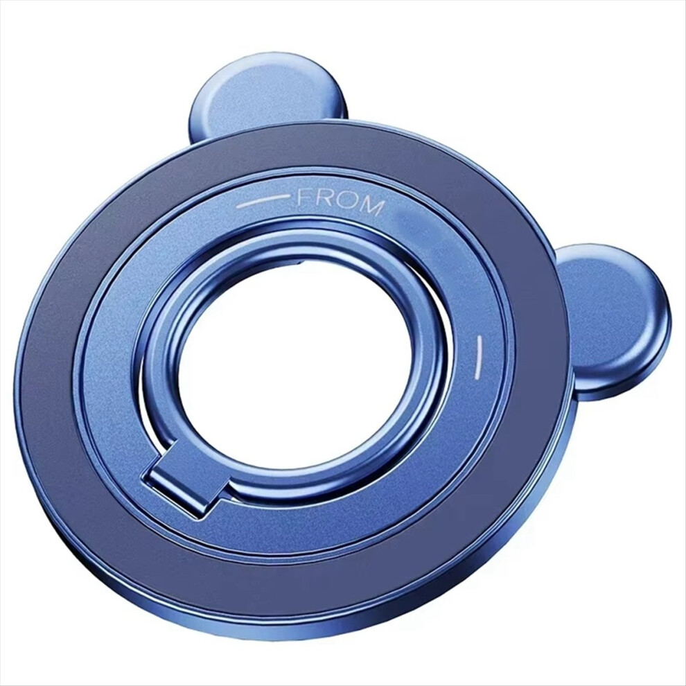 Magnetic Phone Grip Holder Portable Finger Ring Stand With 360 Rotation 90 Flip Kickstand For Smartphones Blue 4852710064690