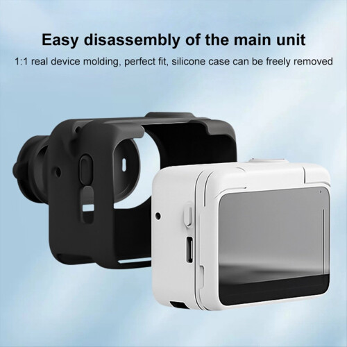 Camera Charging Case Silicone with Lens Cap & Strap for GO 3 Accessories 1