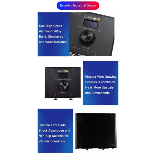 MIDI to Controller (-1024) Can Convert Messages Stage Lighting Converter 2