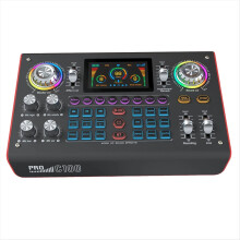 C100pro Dual-Channel-Multifunktions-Soundkarte für PC, Spiele, Karaoke, Streaming-Medien und Bluetooth A