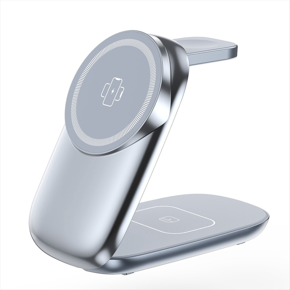 The Wireless Charger Is Foldable, Mini And Portable Supporting 15W Fast Charging For Mobile Phones Grey 4852710077683