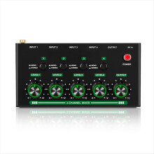 4-Kanal-Profi-Soundmixer, Mini-Audio-Line-Kompaktgerät, klein für Club-Bars