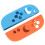 Silicone Cover Set for Switch 2,2 in 1 Protective Case Controller with Thumb Grips -NS2292 5