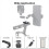 2PCS Multi-Functional Cheese Plate with 1/4" & 3/8" Threads,Porous Connection Quick Installation Board for Camera Cage 3