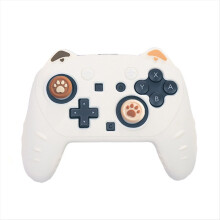 Schutzhülle für Switch 2 Pro/NS2 Pro Gamecontroller, Daumenstick-Griffkappe, Katzen-Silikon-Softshell