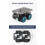 L-Type Encoder DC Reduction Motor All-Metal Gears Better Magnetic Anti-Interference for Wheeled Car Chassis Kit D 10