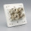 4 Sockets CAT6A RJ45 Faceplate LAN Network Outlet Jack Shielded Ethernet Wall Panel Board 86x86mm Installation 2