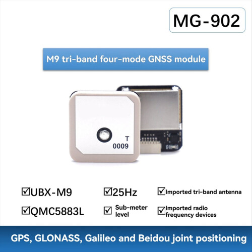 MG-902 M9N GPS Module with Compass QMC5883L for FPV/Racing Drones/Robotics/Boats 2