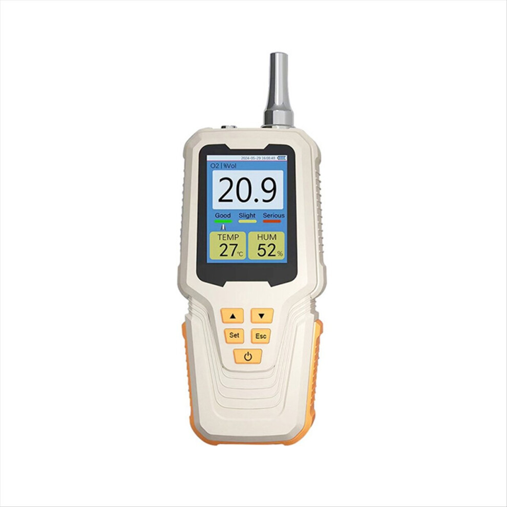 Oxygen Detector With Pump Suction O2 Meter For Concentration Temperature Humidity Monitoring 0-30.0% Vol 4852710073104